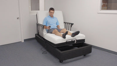 ELEVATE Premium Electric Adjustable Bed Base with Hi Lo Motor - Twin XL - Includes Free Waterproof Cover