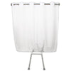 BenchMate Split Shower Curtain for Bath Transfer Benches - Beautiful Designer Fabric, Premium Hookless Quick-Attach System, Designed Specifically to Help Keep Water off the Floor