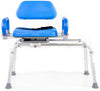 Carousel Sliding Transfer Bench with Swivel Seat- Powerslide Edition with Push-Button Electric Travel