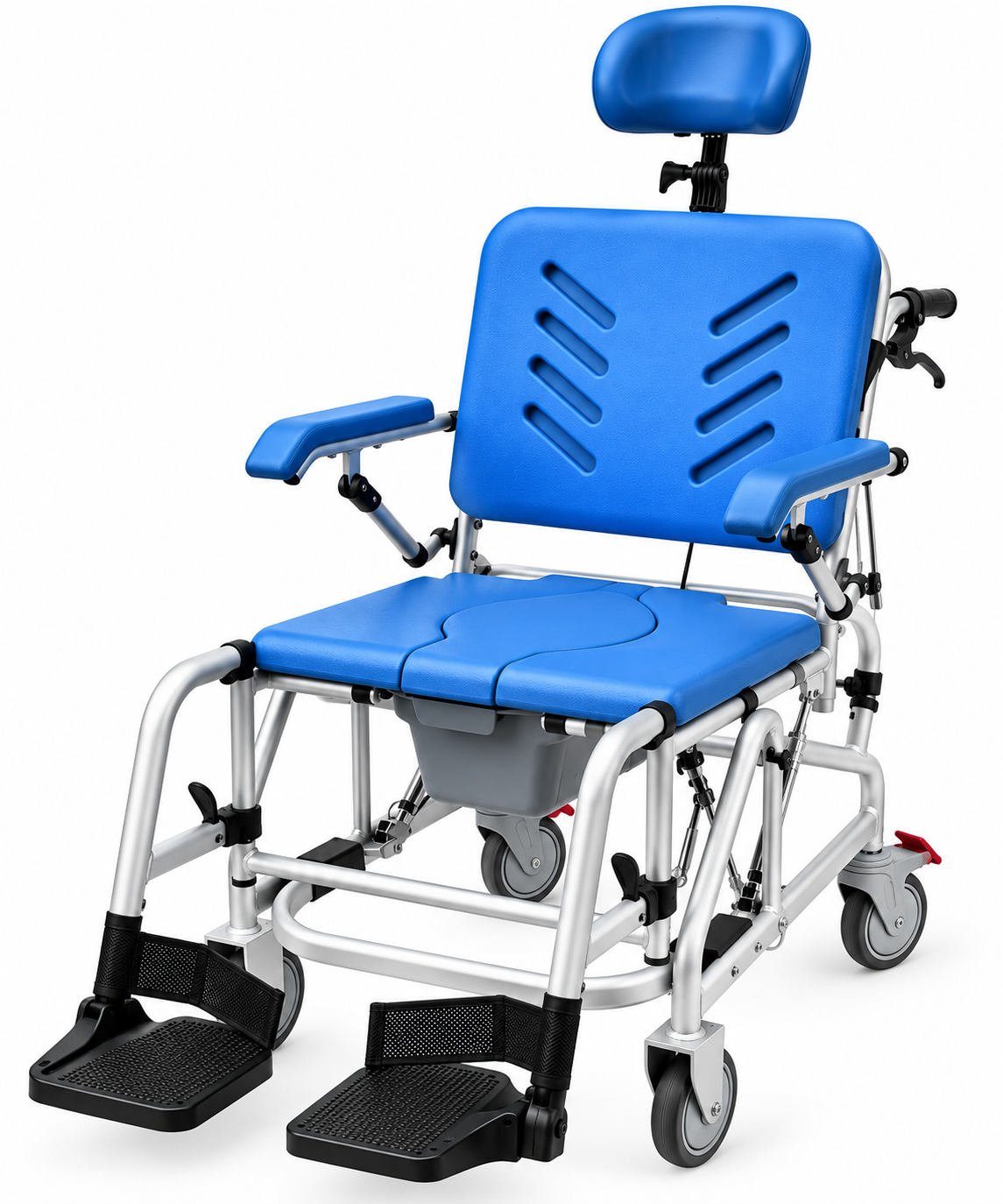 Total Care Professional Tilt-In-Space Reclining Shower/Commode Chair - Padded