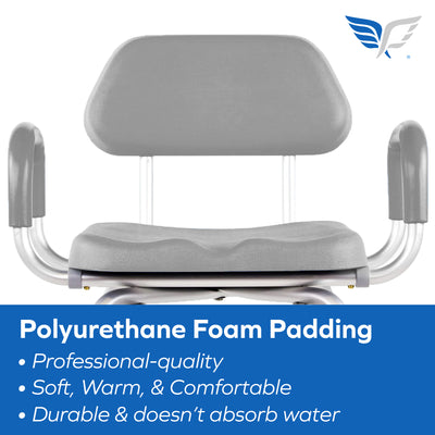 Platinum Health HIP CHAIR APEX Bath Shower Chair Padded ADJUSTABLE HEIGHT & SEAT ANGLE