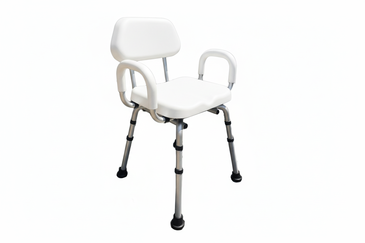 ComfortAble(tm) Deluxe Bath / Shower Chair - Padded with Armrests