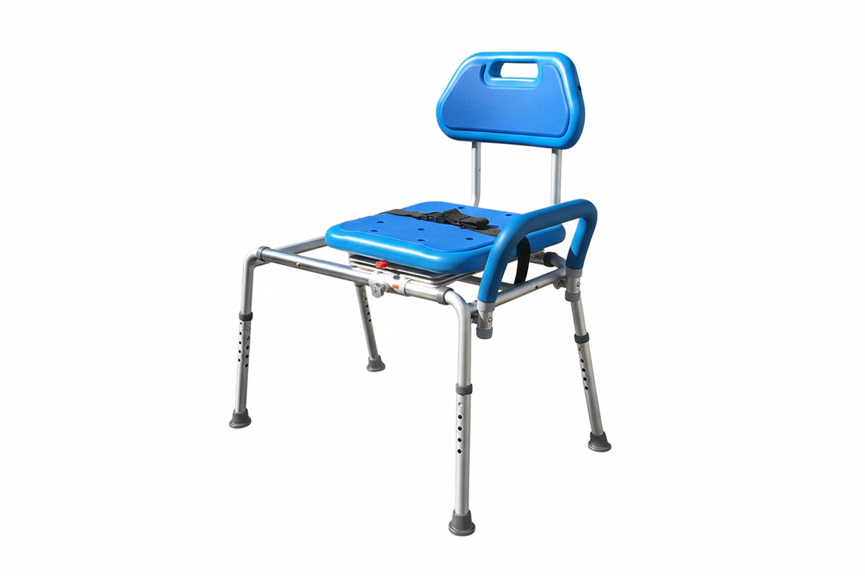 Gateway Premium Sliding Bath Transfer Bench with Swivel Seat PADDED