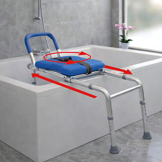 Roundabout™ 2.0 Sliding Transfer Bench with Rotating Seat