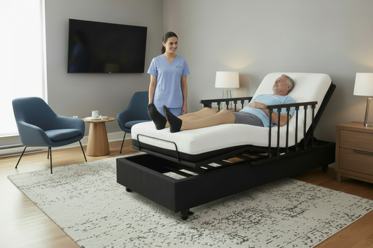 ELEVATE Wallhugger Height Adjustable Bed Base with Hi Lo Motor - Twin XL - Includes Free Waterproof Cover