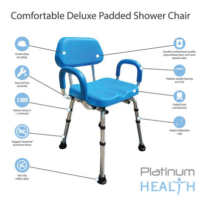  Platinum Health Hip Chair, Revolver(tm) Premium, Padded, Height  Adjustable, SEAT-Angle Adjustable Hip Chair with Swivel Seat and Swing Away  Arm Rests. Doctor and Rehab Specialist Recommended. : Health & Household