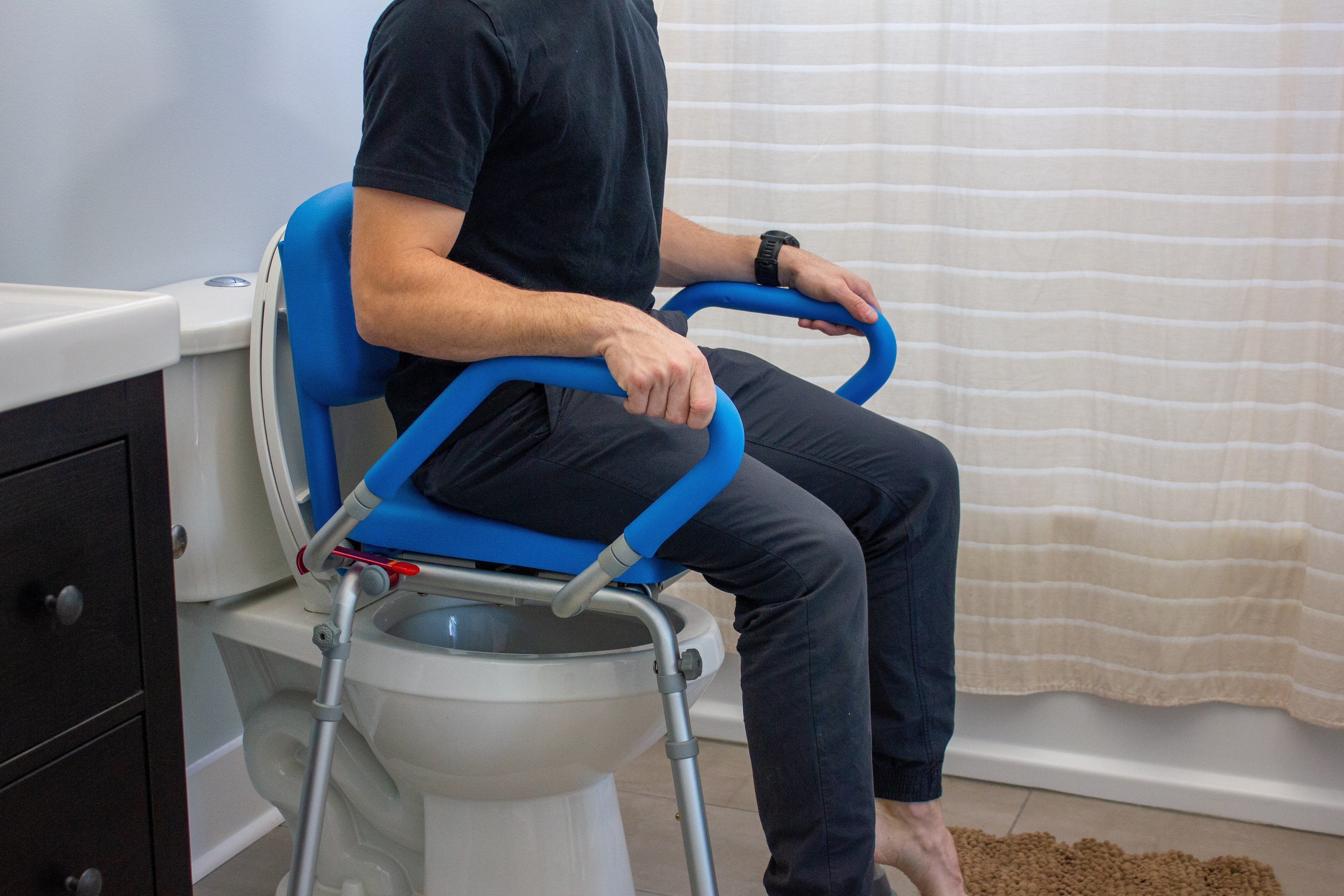 Assisted Commode GentleBoost Uplift Assist Commode & Shower Chair with Integrated Toile ...