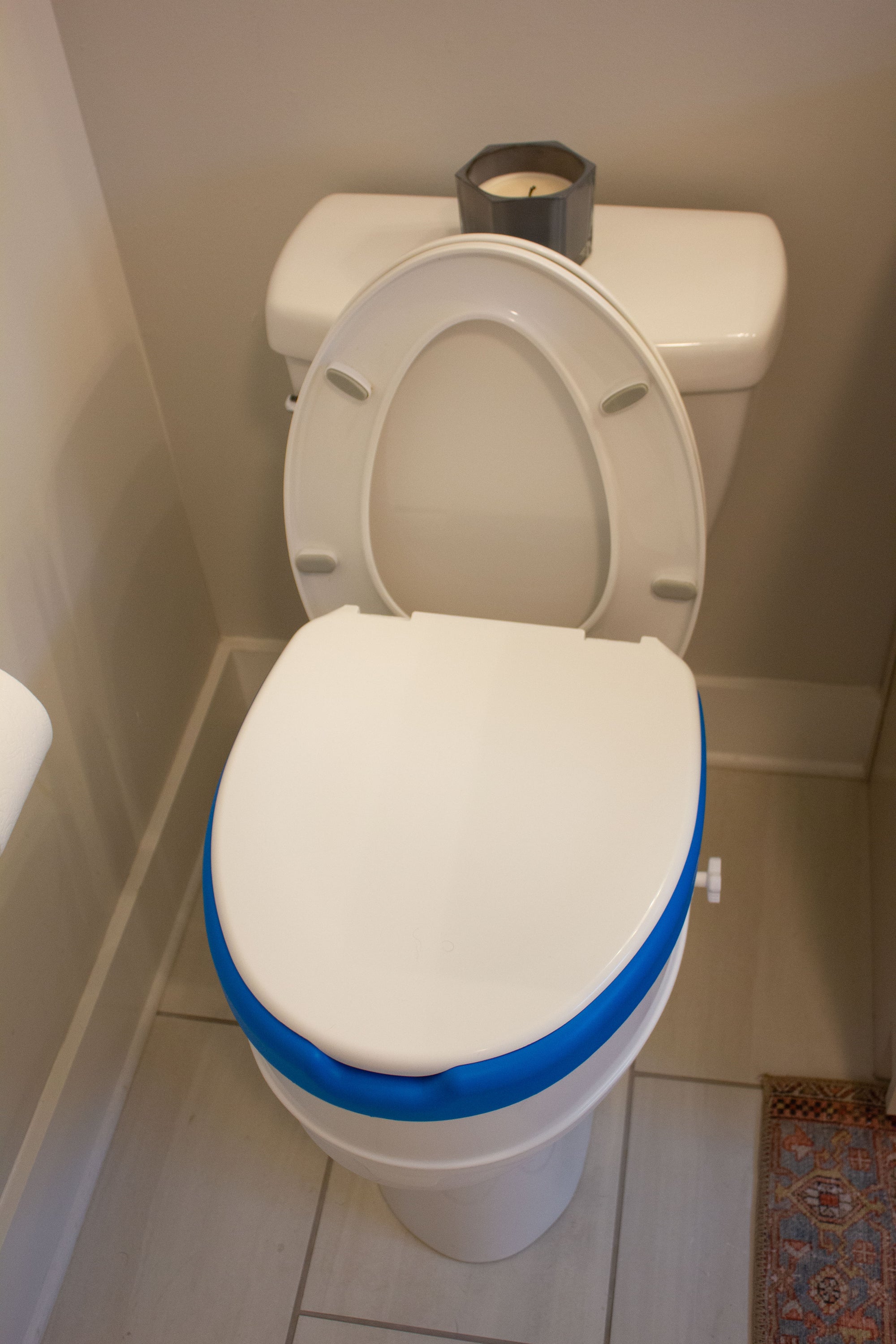 Padded Toilet Seat Riser  Bathroom Assistive Devices