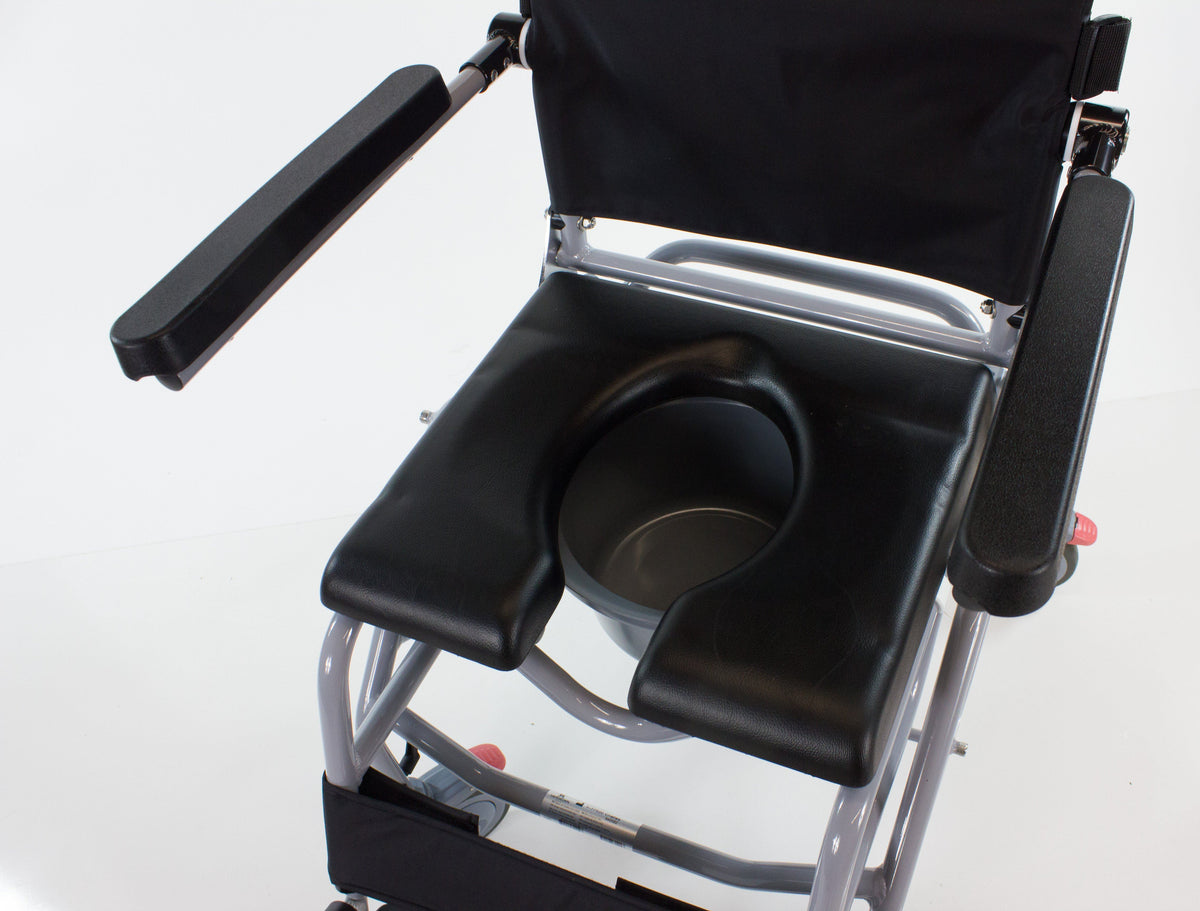 Professional Tilt-In-Space Reclining Shower/Commode Chair - Padded ...