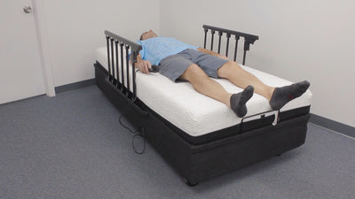 UltraCare Premium Electric Adjustable Bed Base with Hi Lo Motor - Twin XL - Includes Free Waterproof Cover